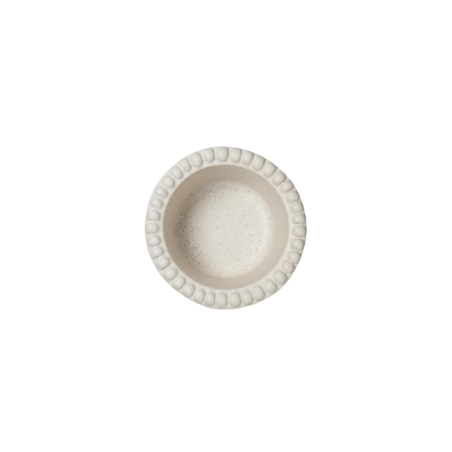 DARIA Bowl 12 cm stoneware Cotton White