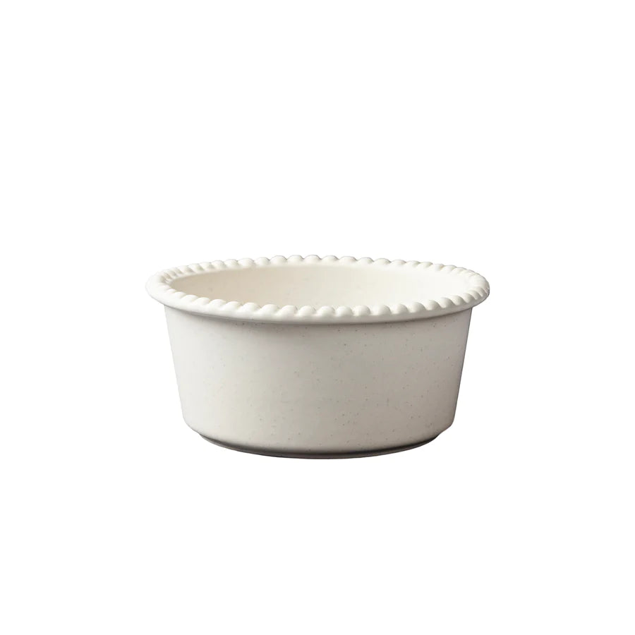 DARIA Bowl 18 cm stoneware Cotton White