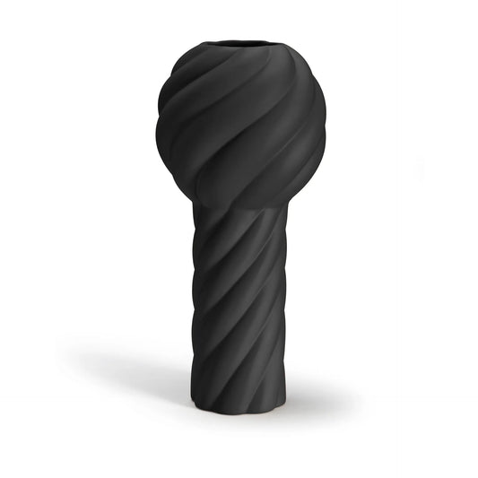 Twist pillar vas 34 cm Black